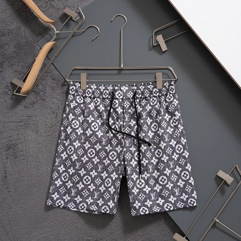 Louis Vuitton Allover Monogram Shorts Dark Brown