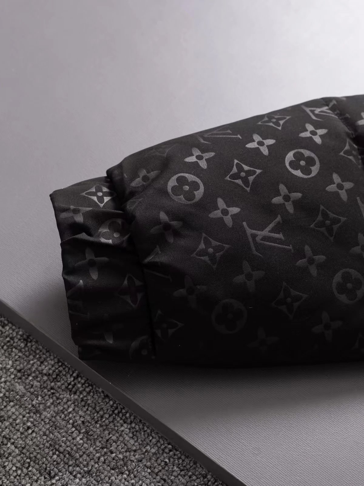 The North Face x Louis Vuitton Monogram Puffer Jacket Black Down Jacket - 9