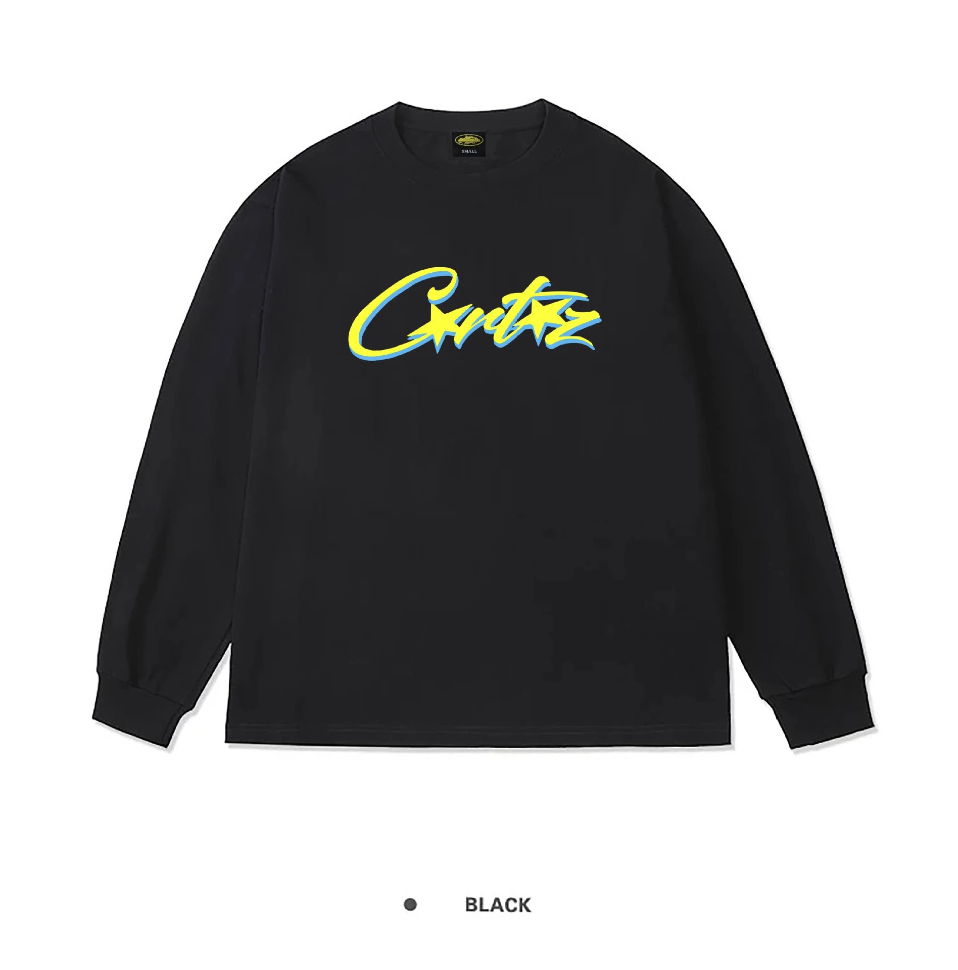 Corteiz Script Logo Long Sleeve T-Shirt White - 6