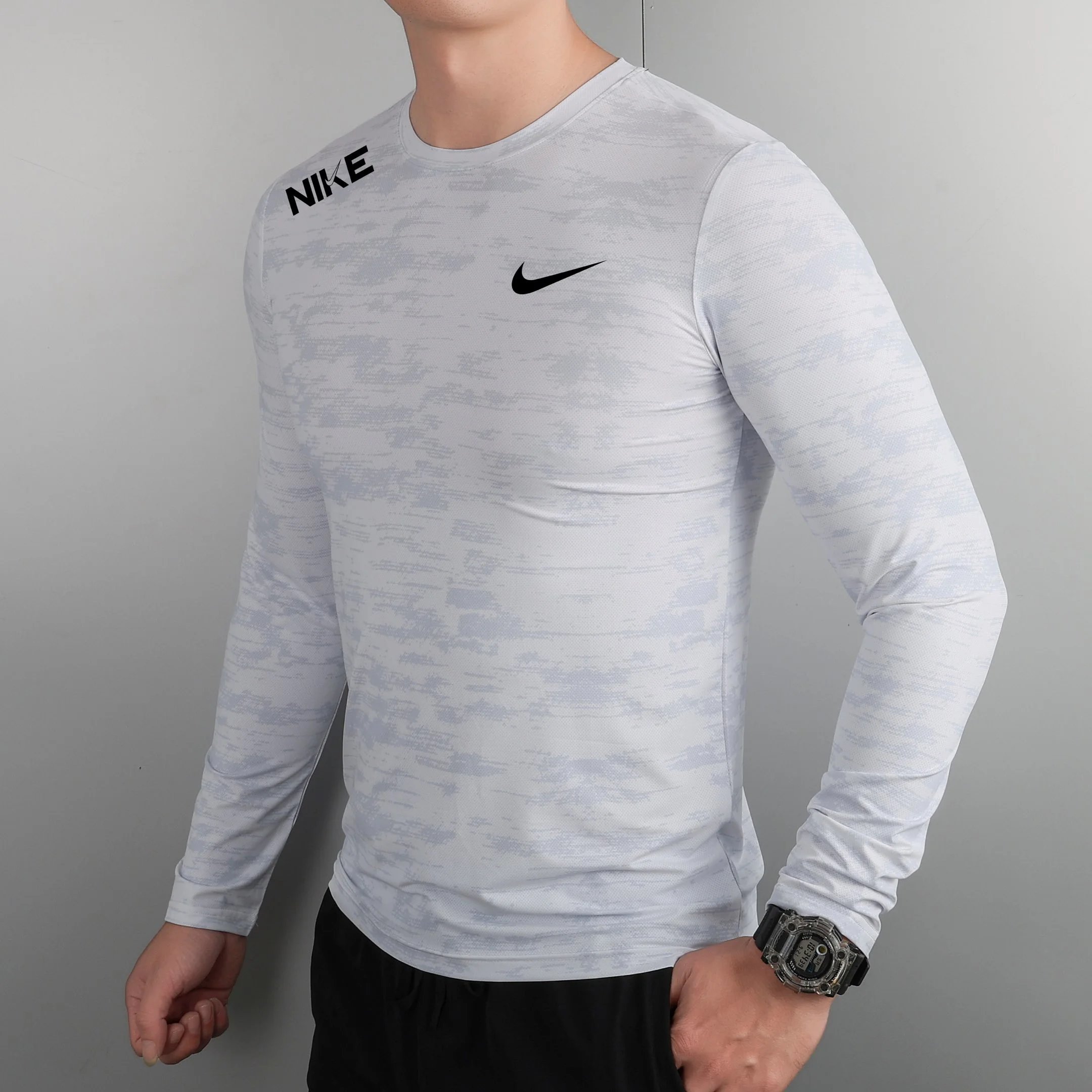Nike Long Sleeve Tee White Camo