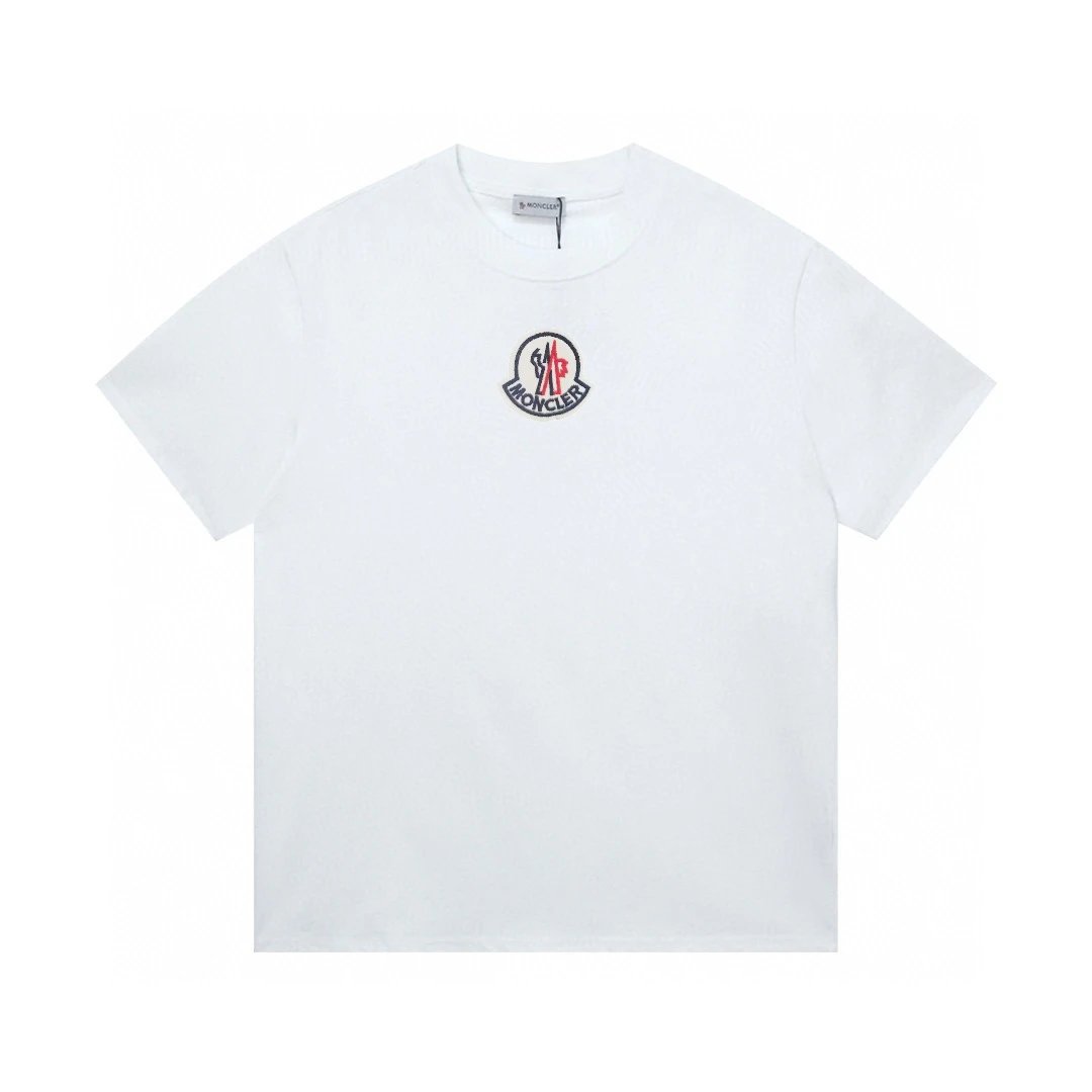 Moncler Logo Patch Tee White
