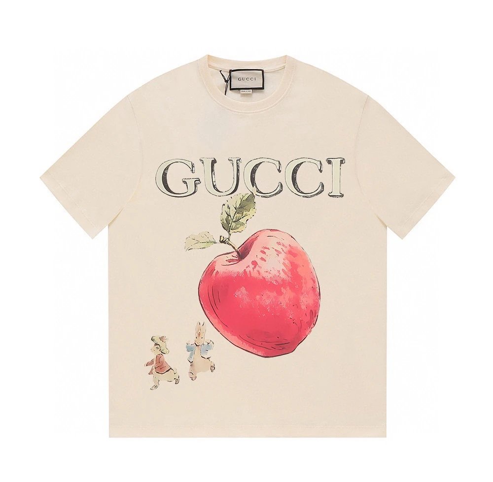 Gucci Peter Rabbit Apple Tee Cream