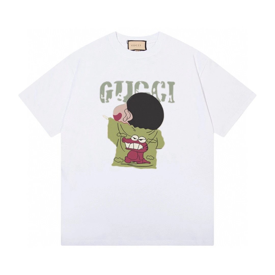 Gucci Cartoon Character Graphic Tee White