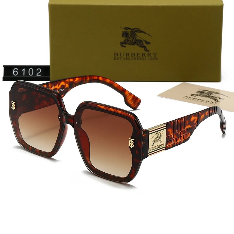 Burberry BE4291 Shield Sunglasses Black Frame Grey Lens