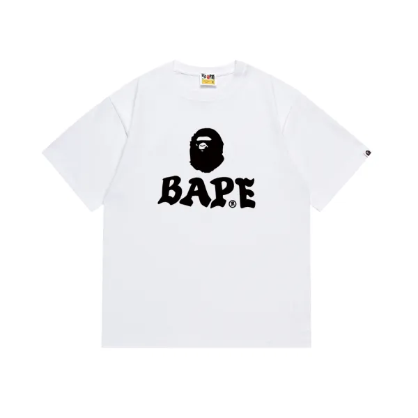 A Bathing Ape Classic Logo White T-Shirt - 1