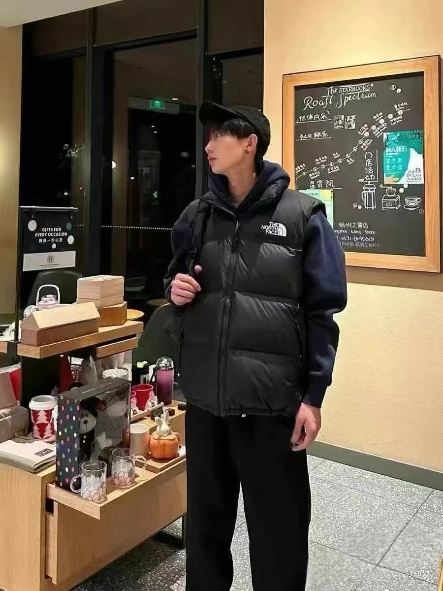 The North Face Nuptse Vest Black Down Vest Outerwear.vest - 8