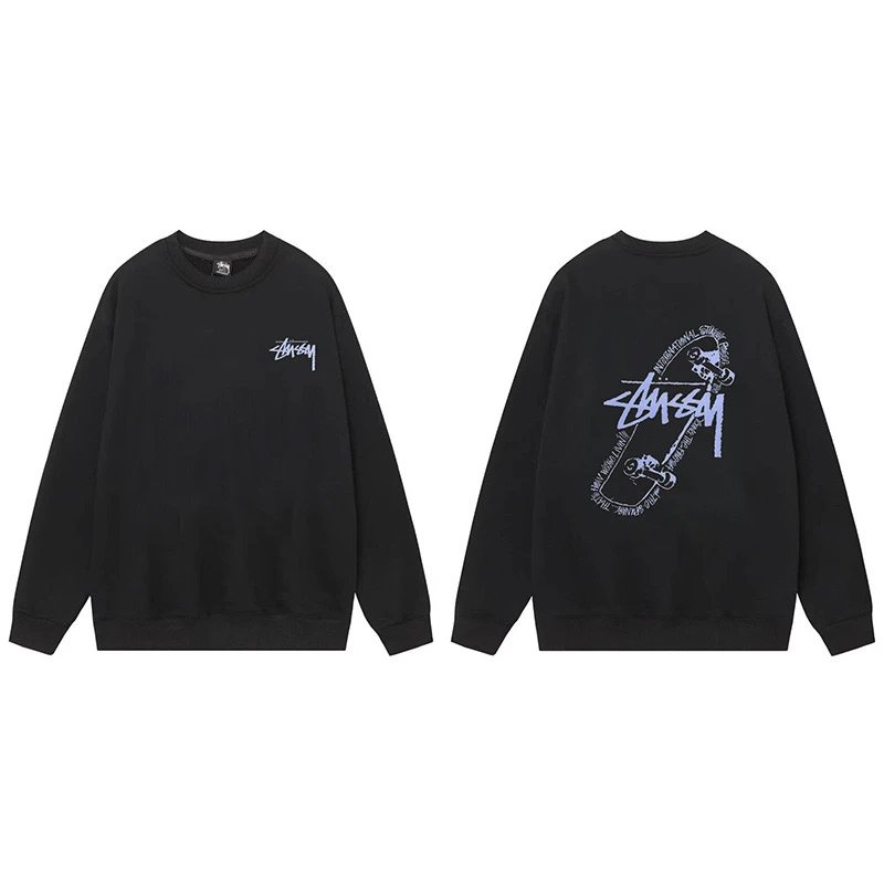 Stussy Skate Crewneck Black