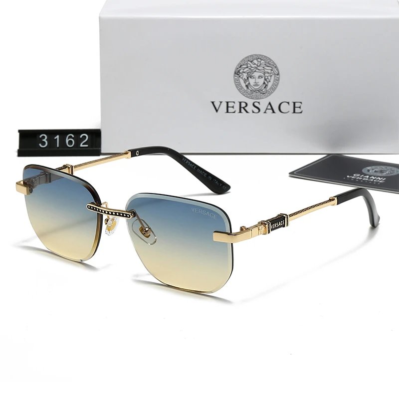 Gucci GG2306S Rectangle Sunglasses Black Frame Orange Gradient Lens