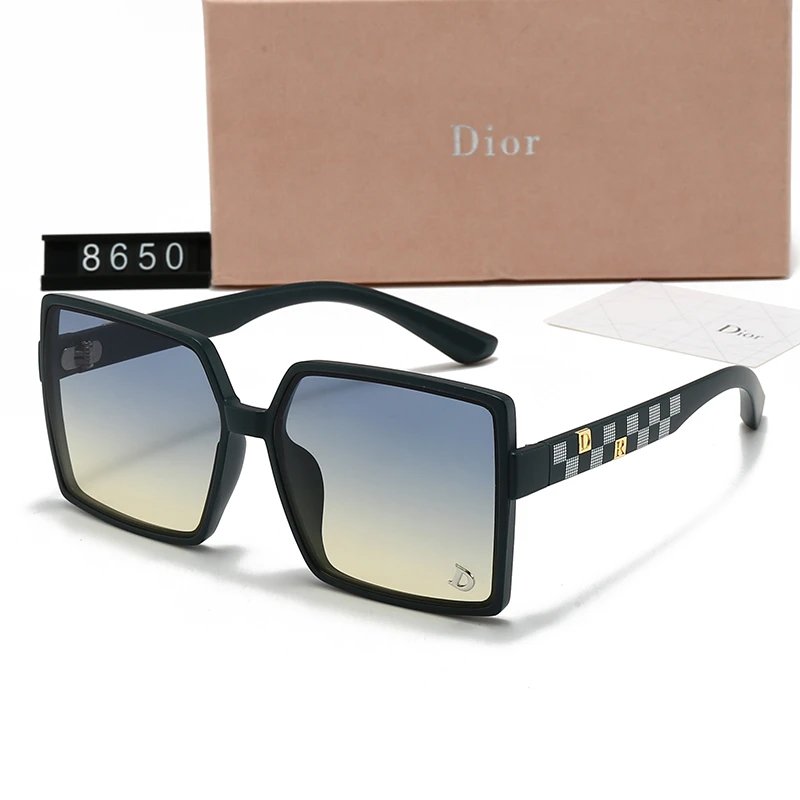 Dior 8615 Oversized Square Sunglasses Green Gradient