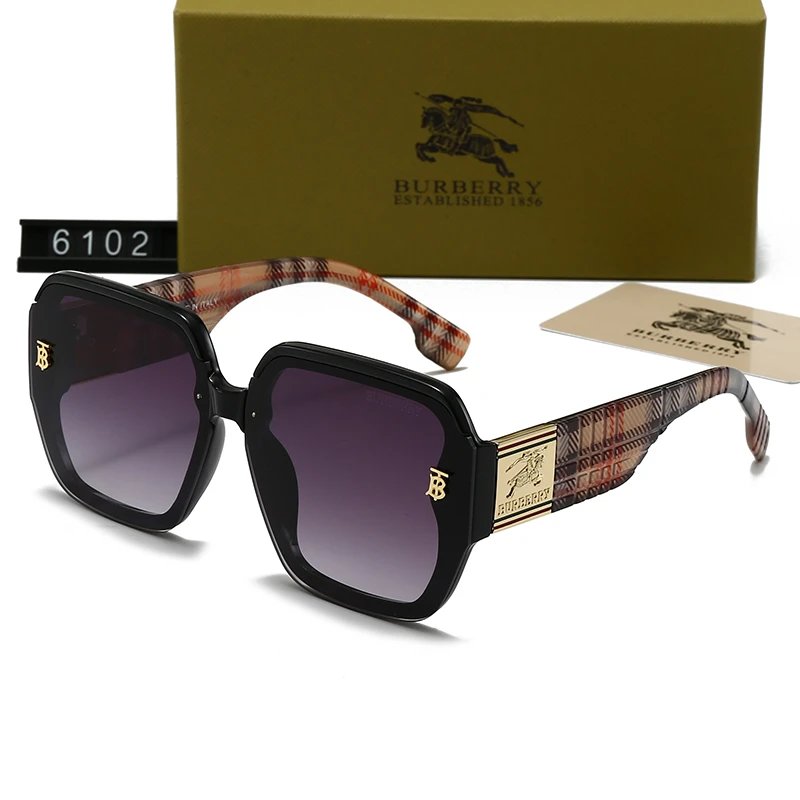 Burberry BE5109 Square Sunglasses Black Frame Black Lens