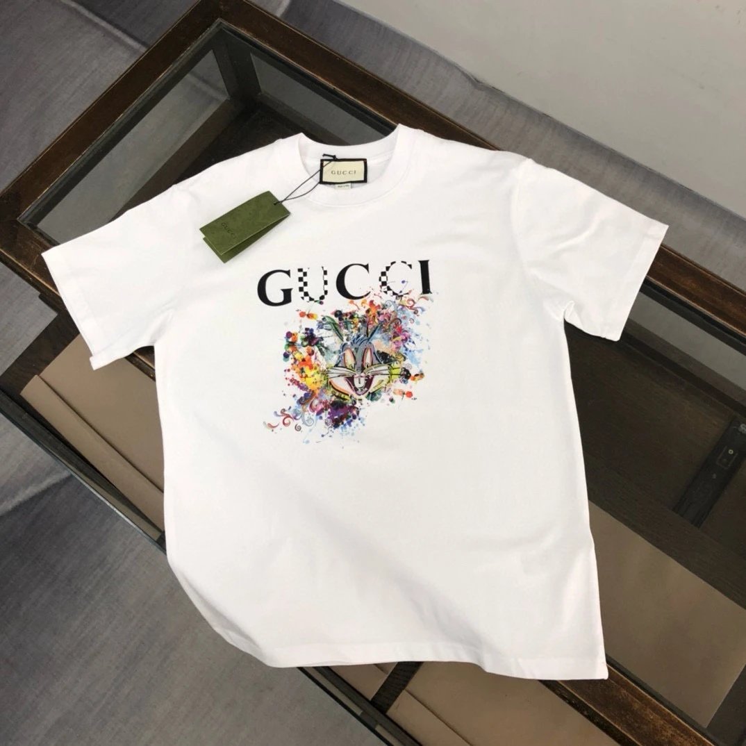 Gucci x Bugs Bunny Floral Graphic Tee White