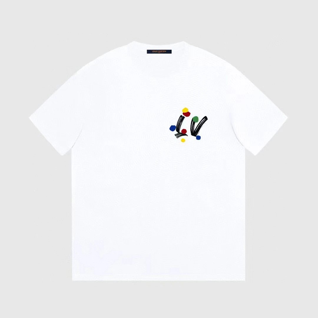Louis Vuitton LV Brushstroke Multicolor Tee White