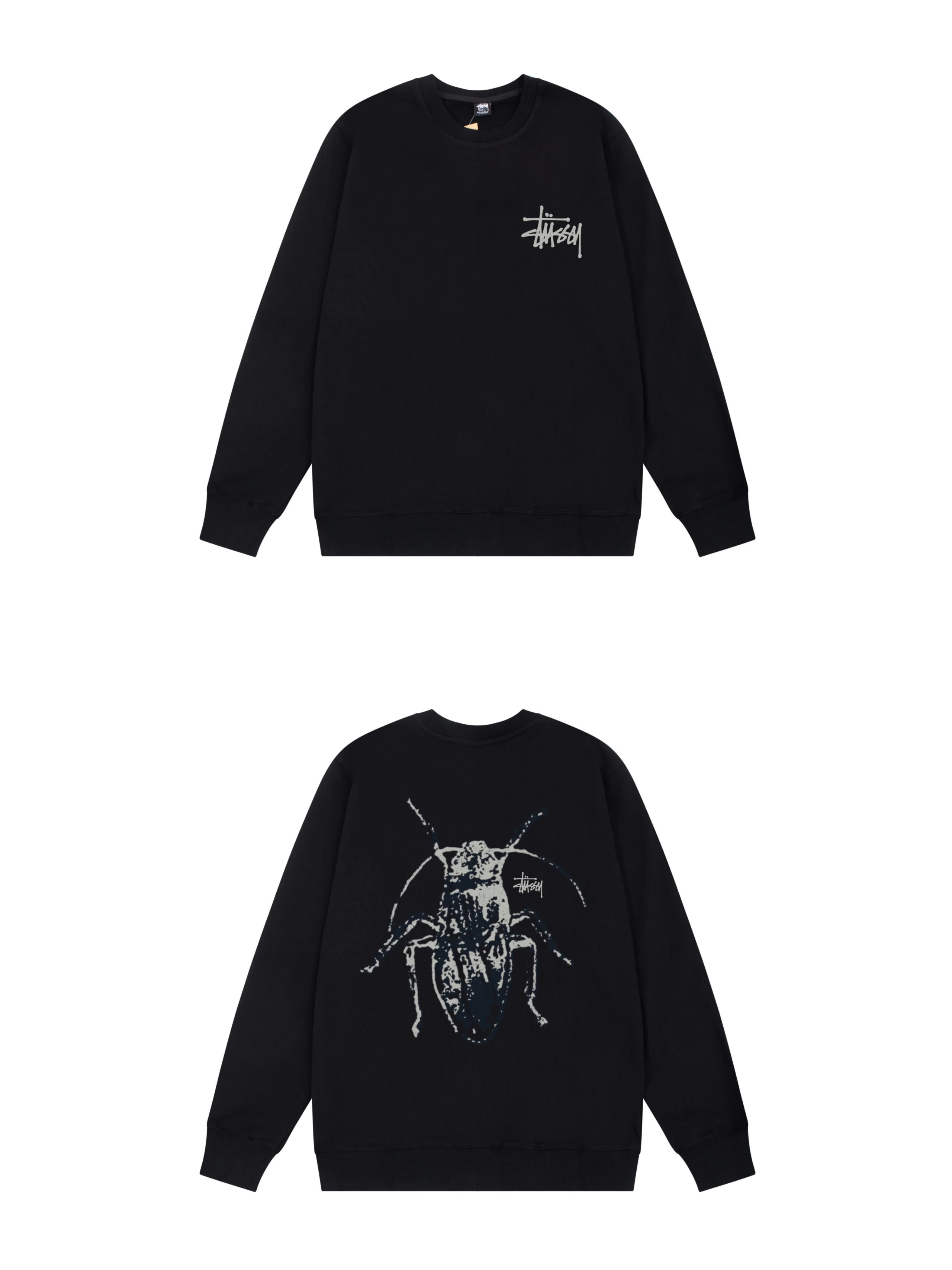 Stussy Chengdu Graphic Crewneck Sweatshirt White Hoodie - 11