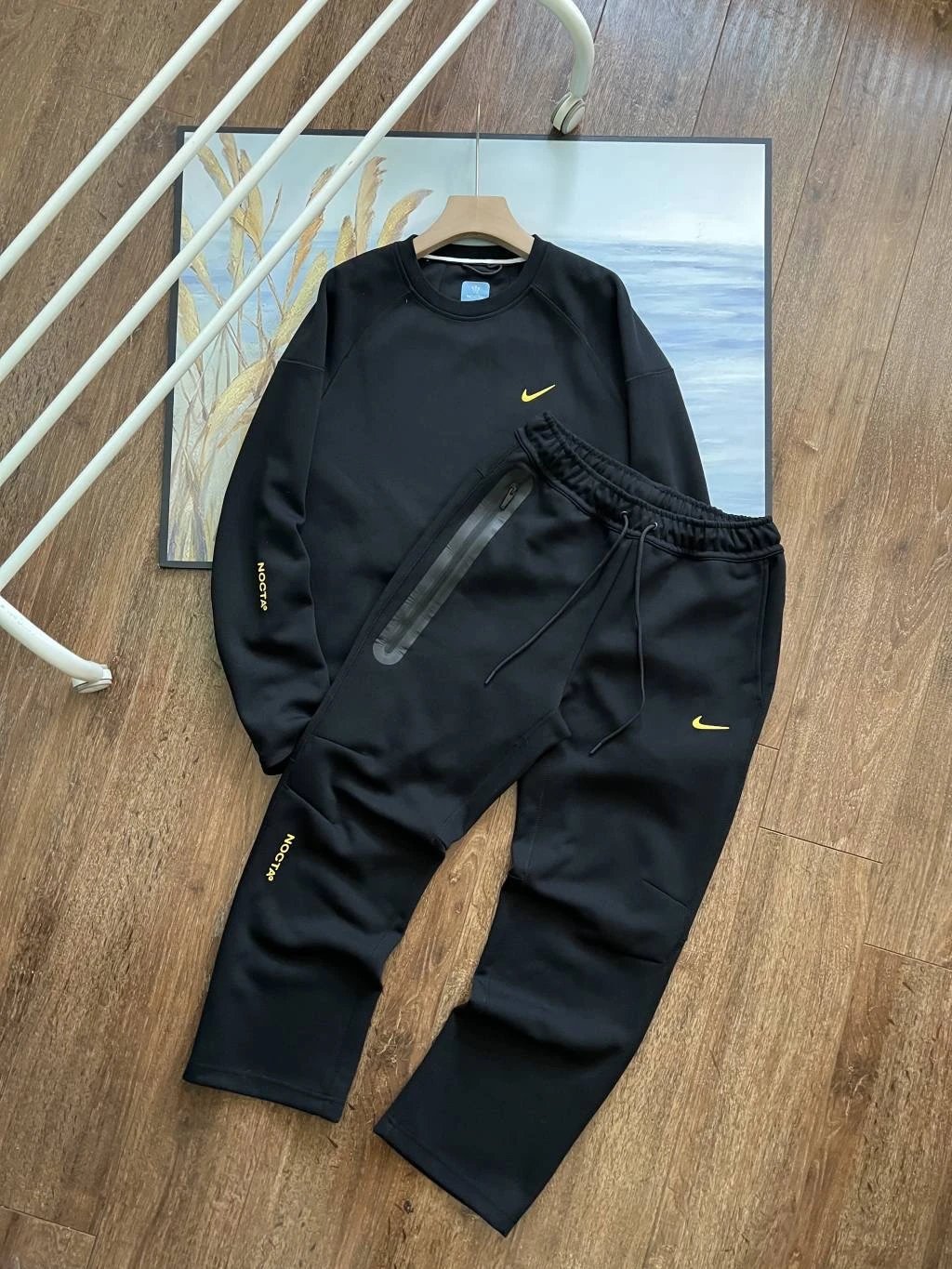 【 DX38 】 Spring and Autumn new long sleeved pullover sweatshirt and pants, loose and comfortable
