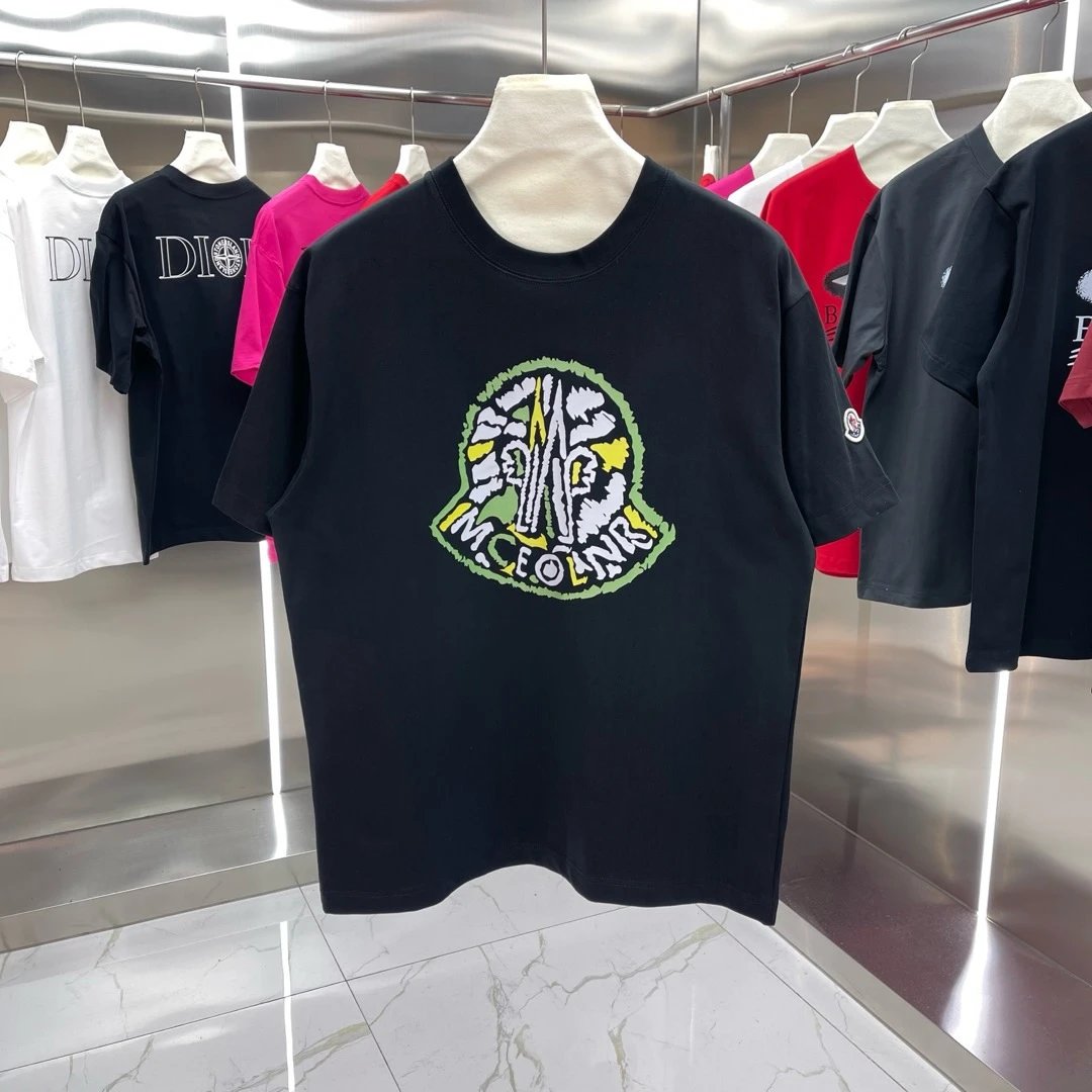 Moncler Graffiti Logo Tee Black