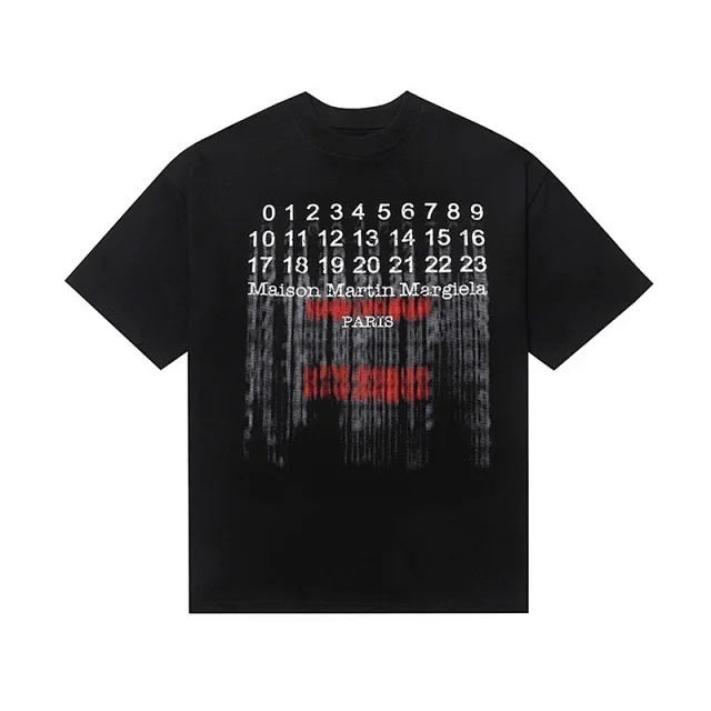 Maison Margiela T-Shirts Numeric Graphic Print product detail image 7