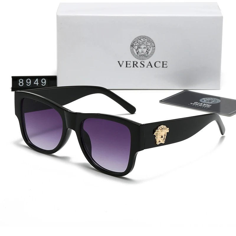 Versace VE4475 Cat Eye Sunglasses Black Grey