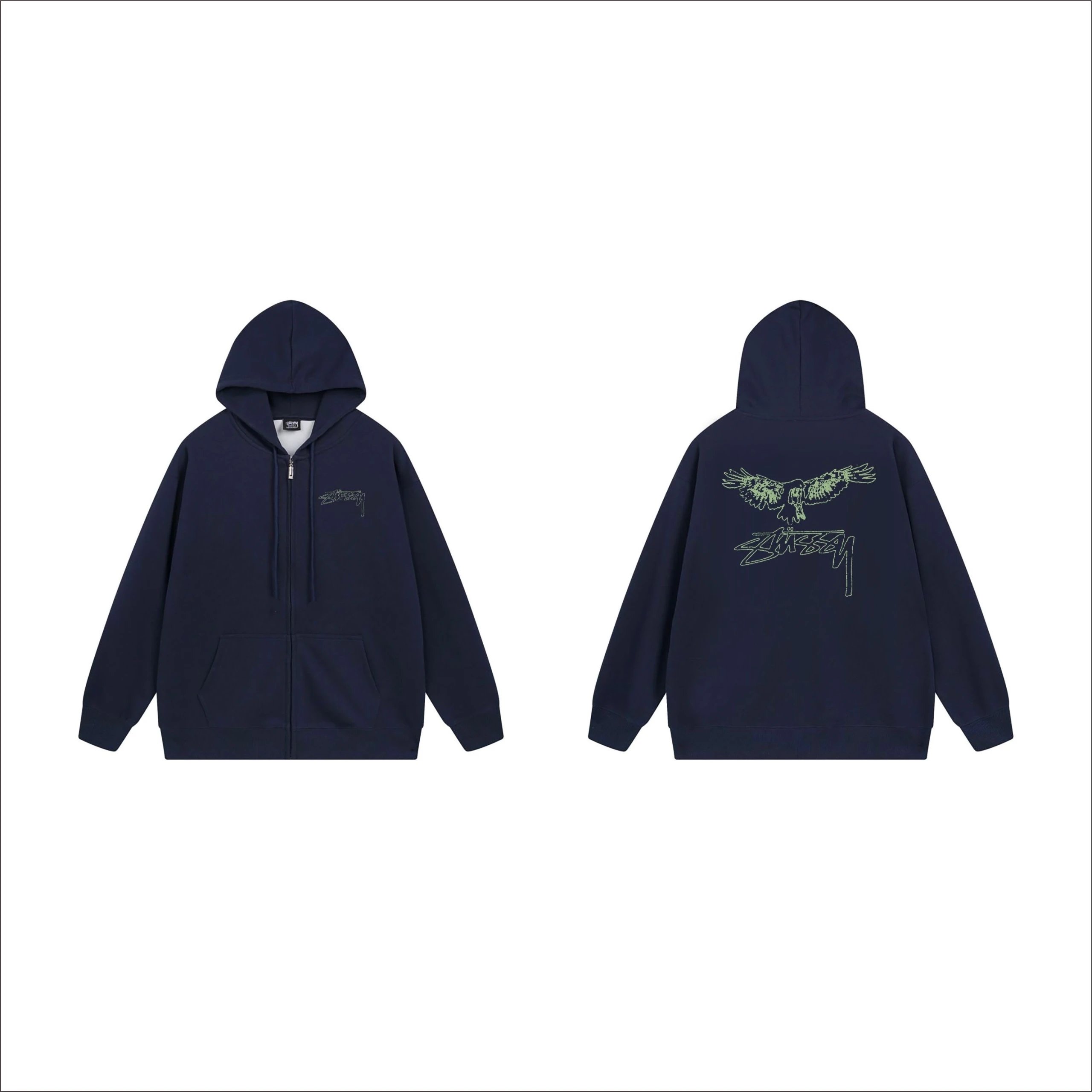 A Bathing Ape Camo Circle Logo Full-Zip Hoodie Gray - 9