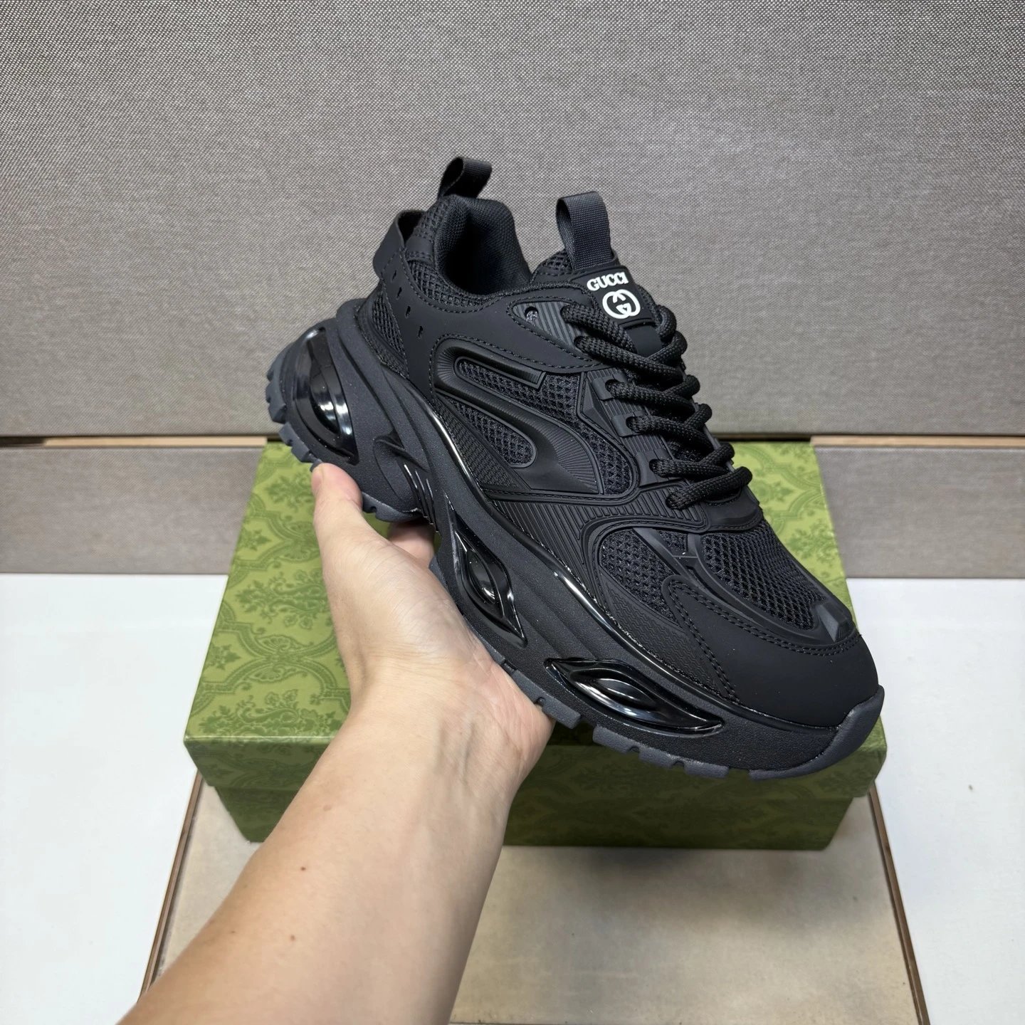 Gucci Ultrapace Chunky Sneaker Triple Black