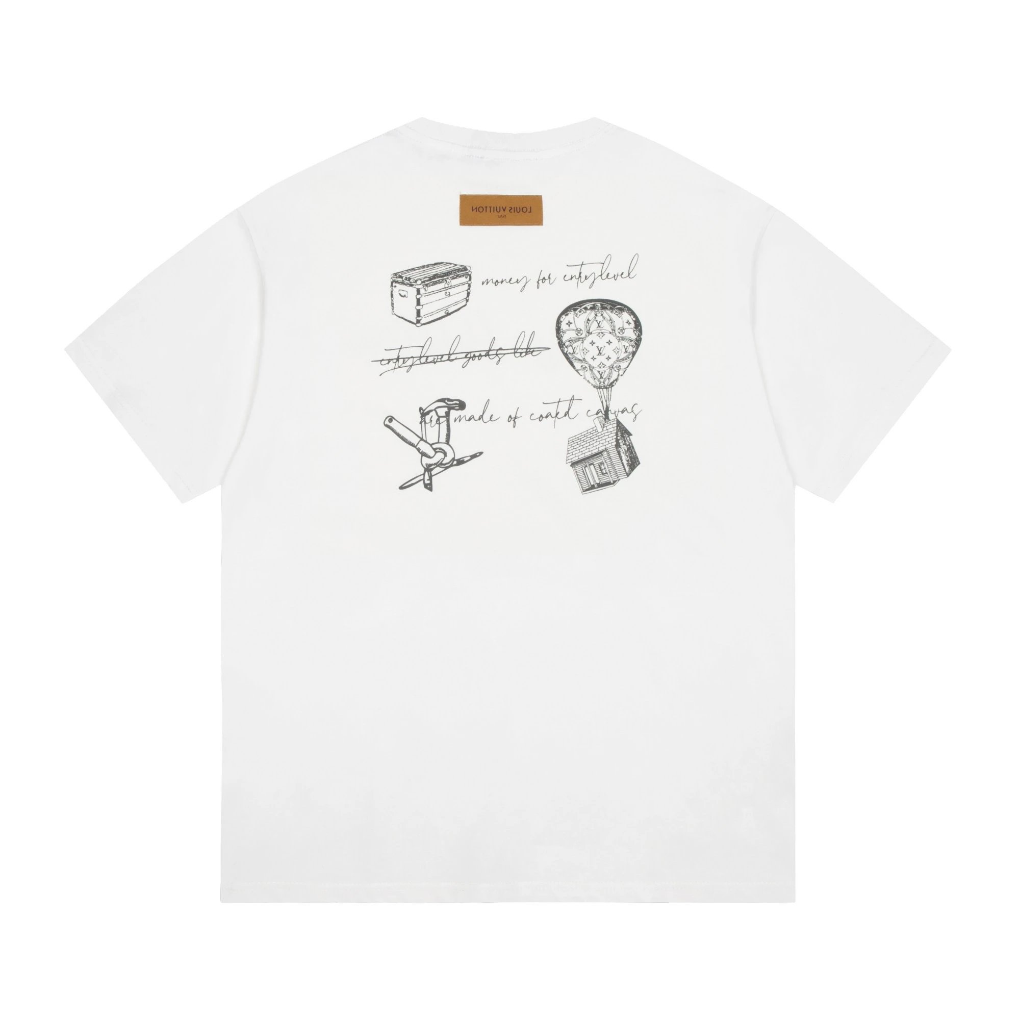 Louis Vuitton Sketch Monogram Graphic Tee White