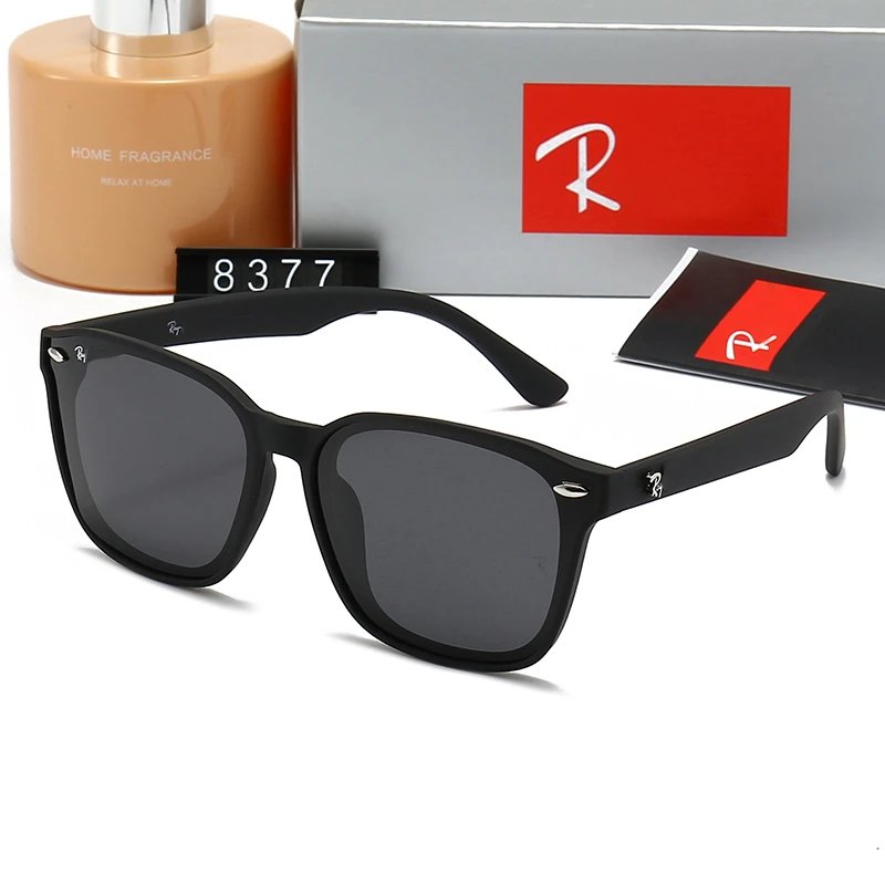 Ray-Ban 4397 Square Sunglasses Black Frame Orange Mirror Lens