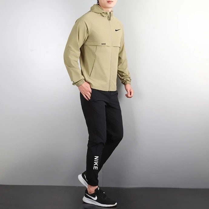 Nike Windrunner Tracksuit Set Tan Black