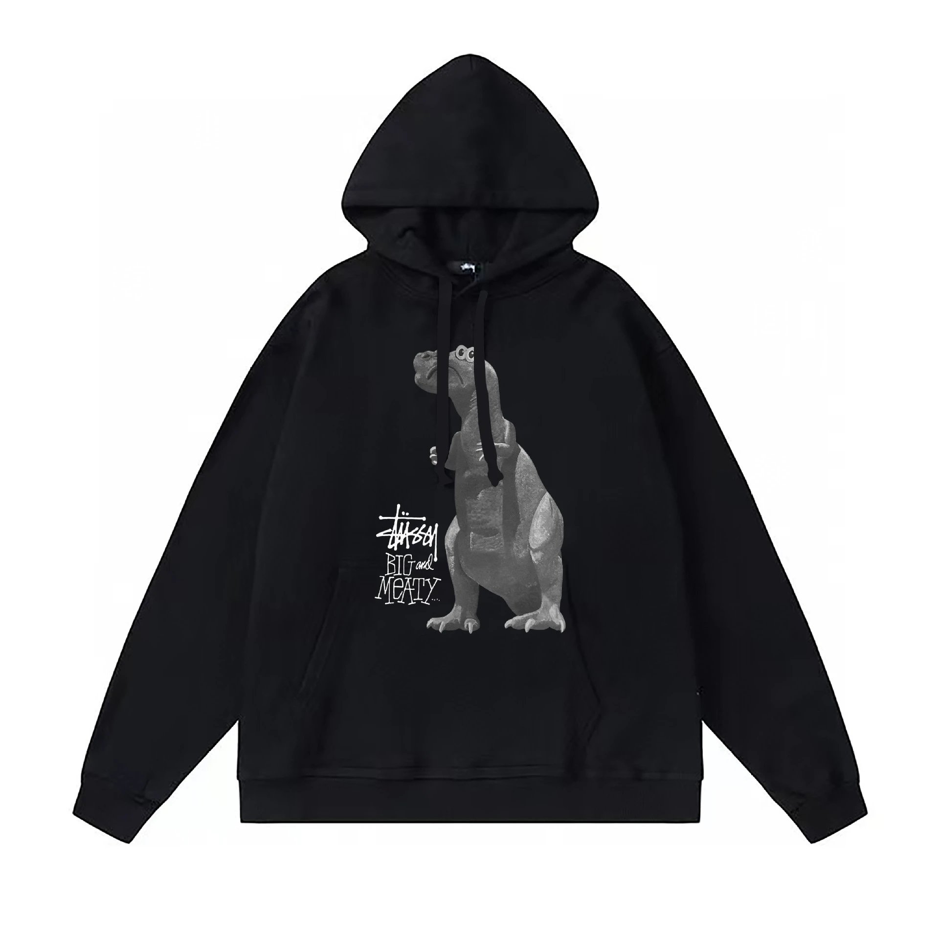Stussy Big and Meaty Hoodie Black