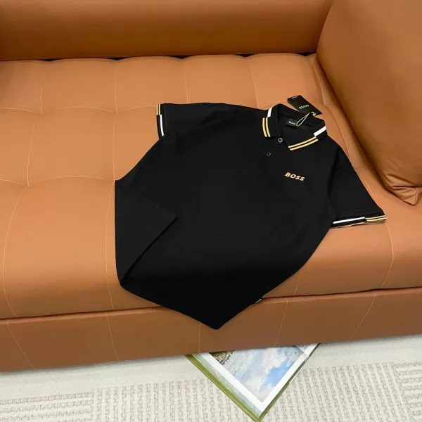 Hugo Boss Polo Black with Gold Trim Polo Polo Shirt - 1