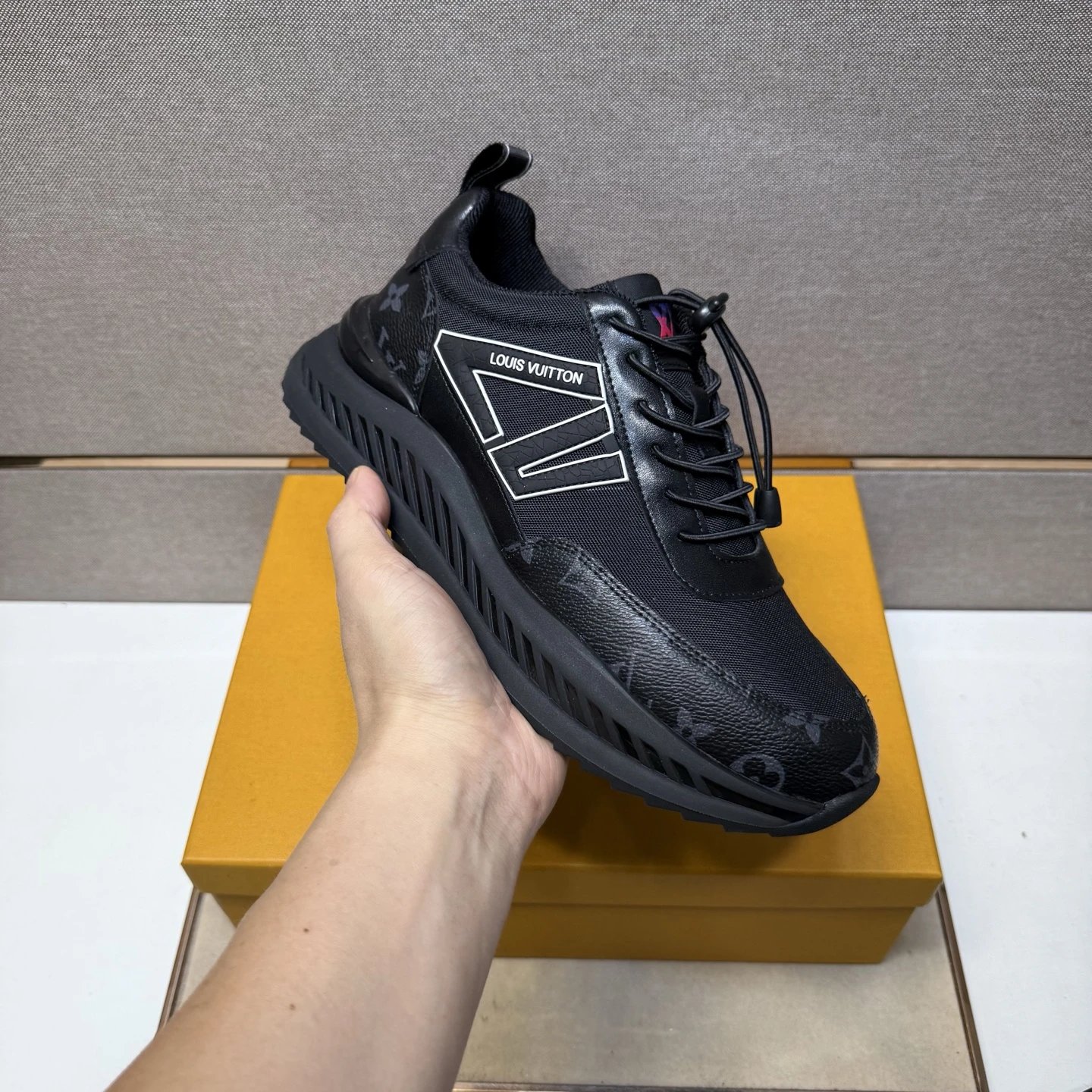 Louis Vuitton Run Away Sneaker All Black Monogram Eclipse