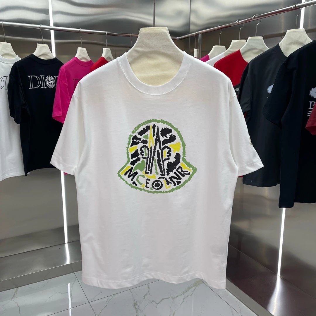 Moncler Graffiti Logo Tee White