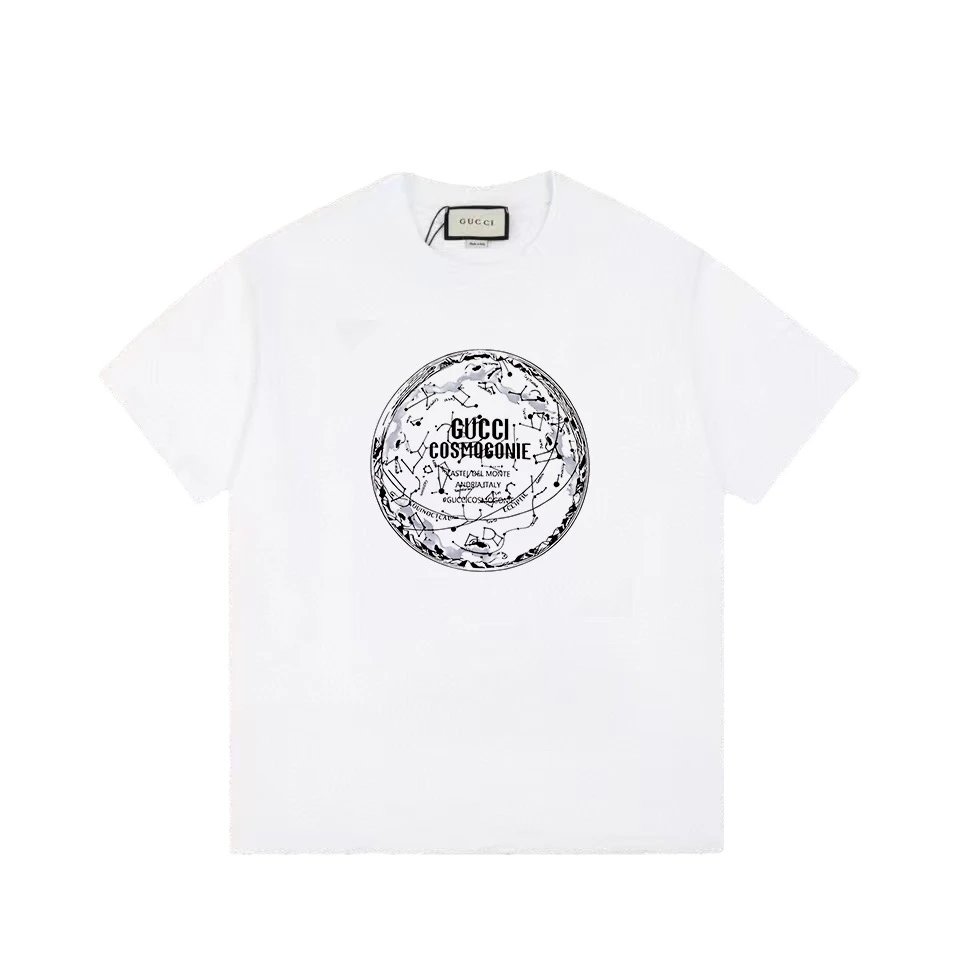 Gucci Cosmogonie Globe Print Tee White