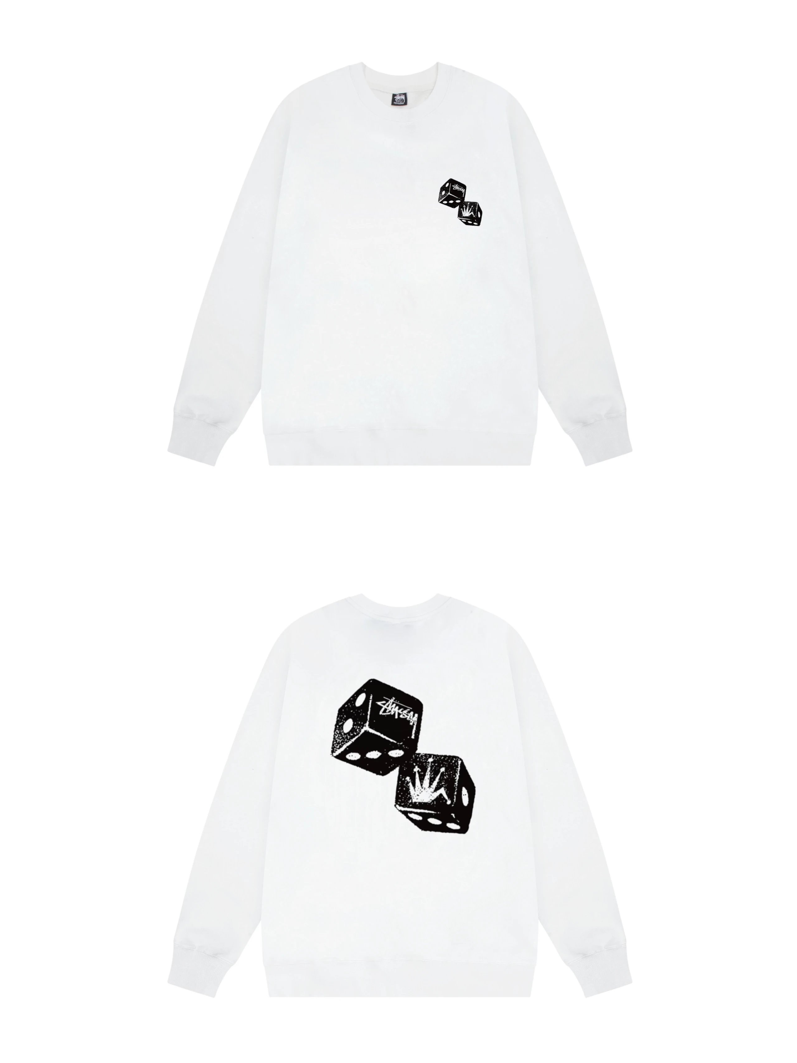 Stussy Chengdu Graphic Crewneck Sweatshirt White Hoodie - 9