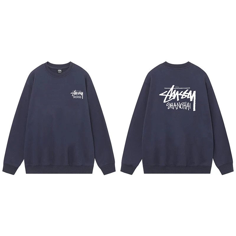 Stussy Shanghai Crewneck Navy