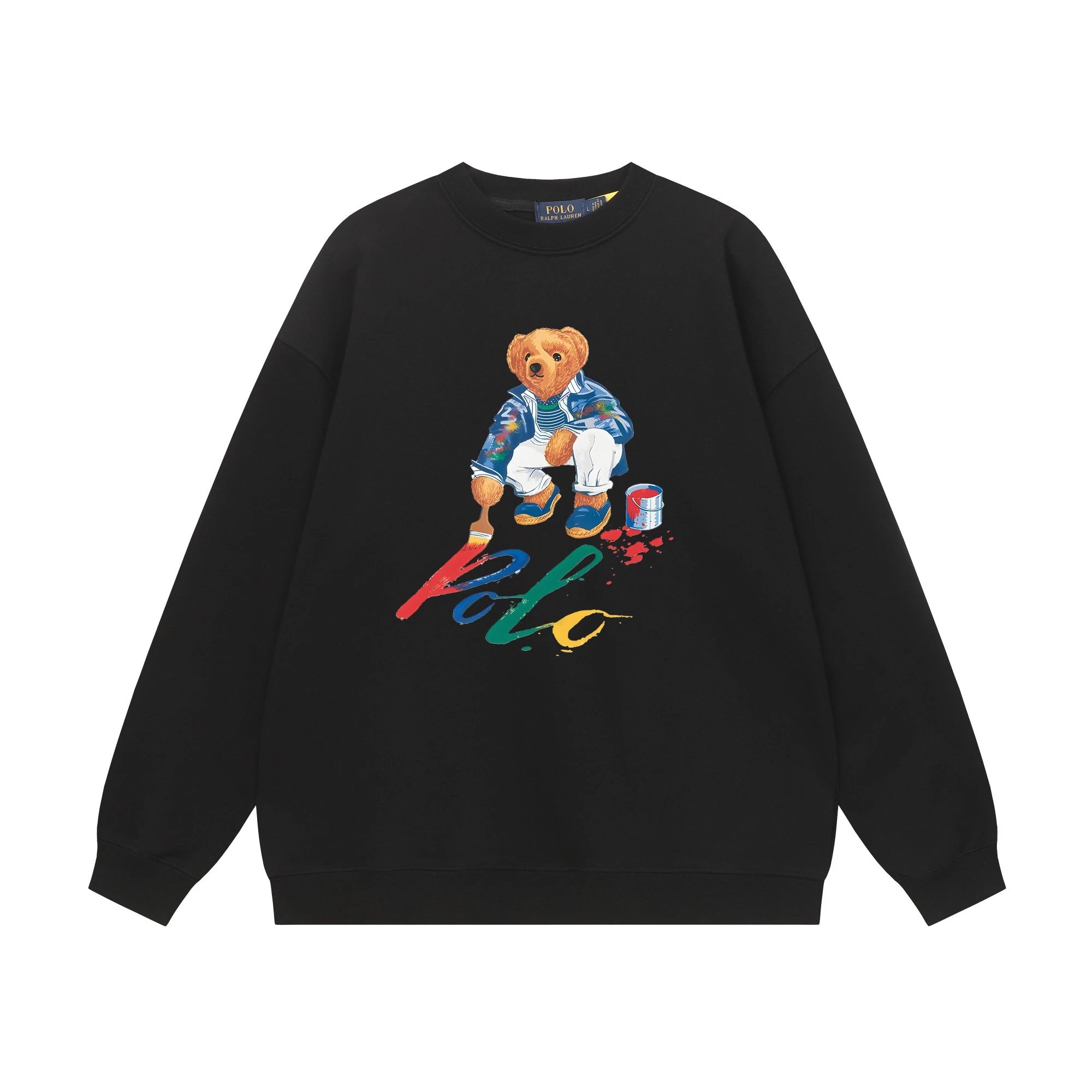 Polo Ralph Lauren Teddy Bear Graphic Navy Sweatshirt Hoodie - 6
