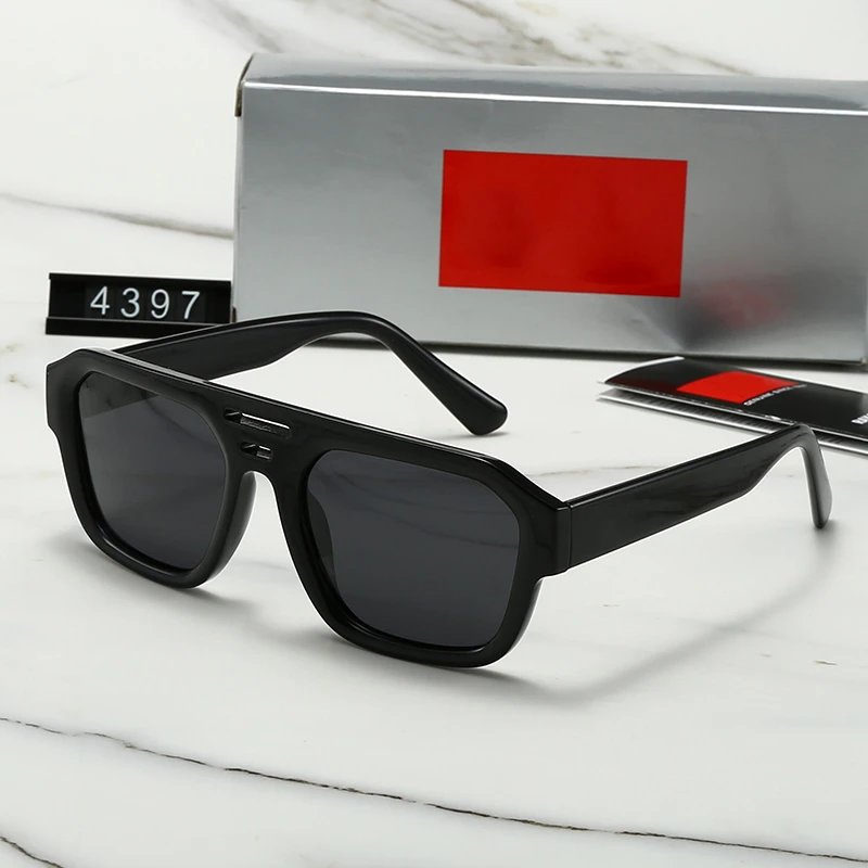 Ray-Ban 7222 Square Sunglasses Brown Frame Brown Lens
