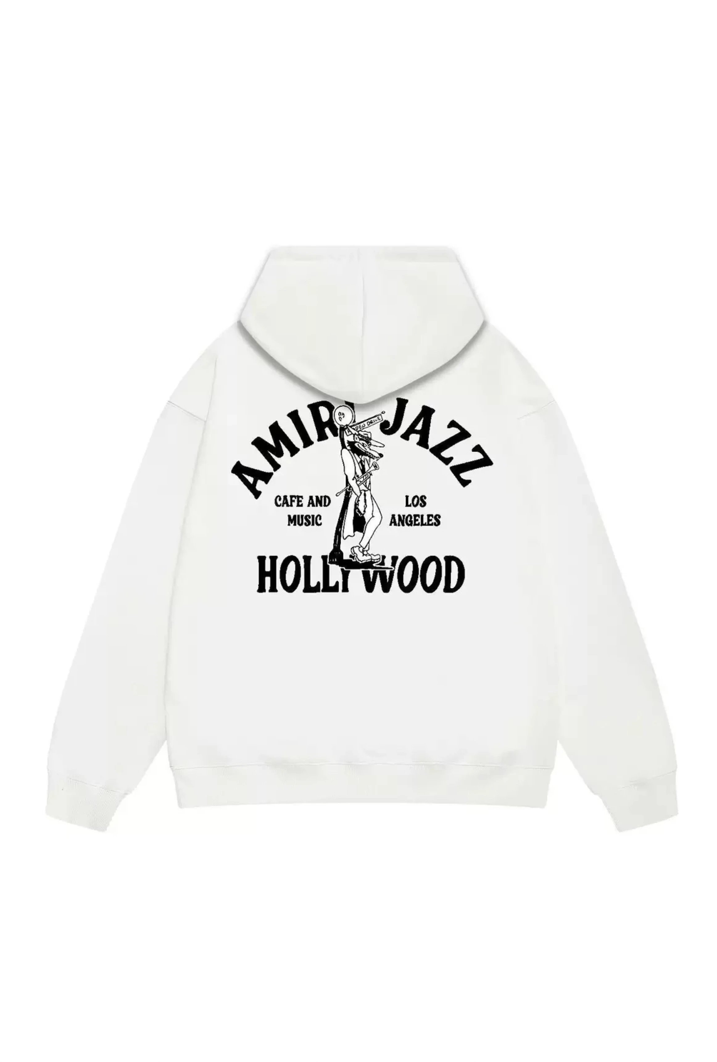 Amiri Jazz Hollywood White Hoodie - 1