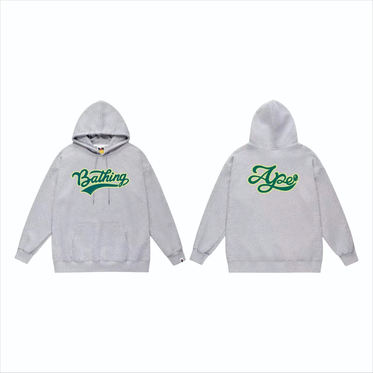 A Bathing Ape '93 EMD in Bone Hoodie Gray - 7
