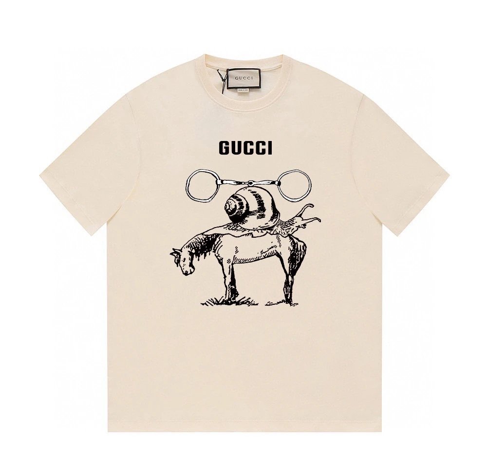 Gucci Snail Horse Surrealist Tee Cream