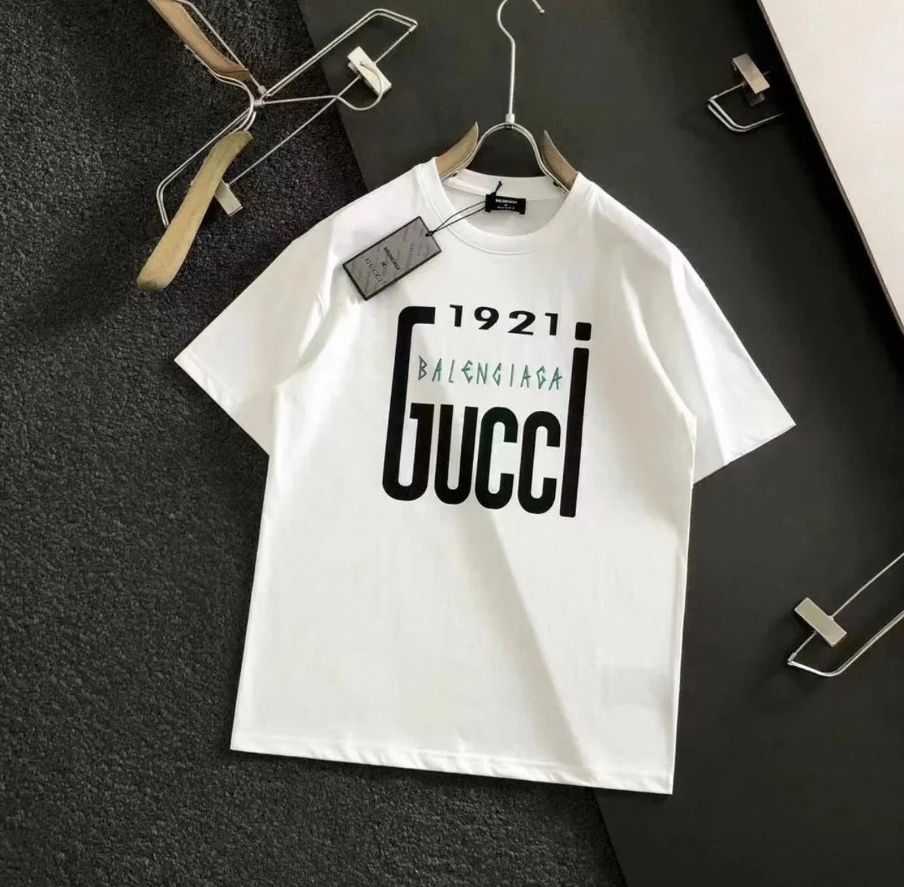 Gucci x Balenciaga 1921 Collab Tee White