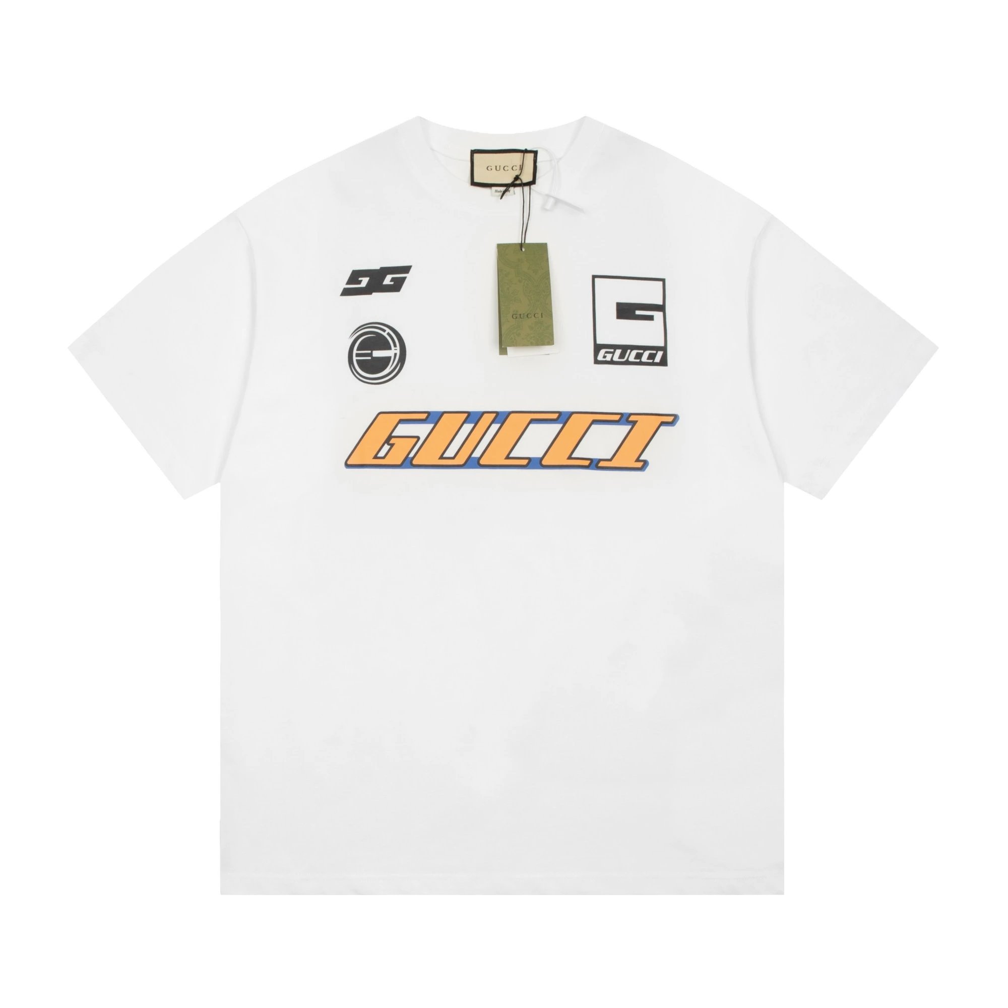 Gucci Racing Multi-Logo Tee White