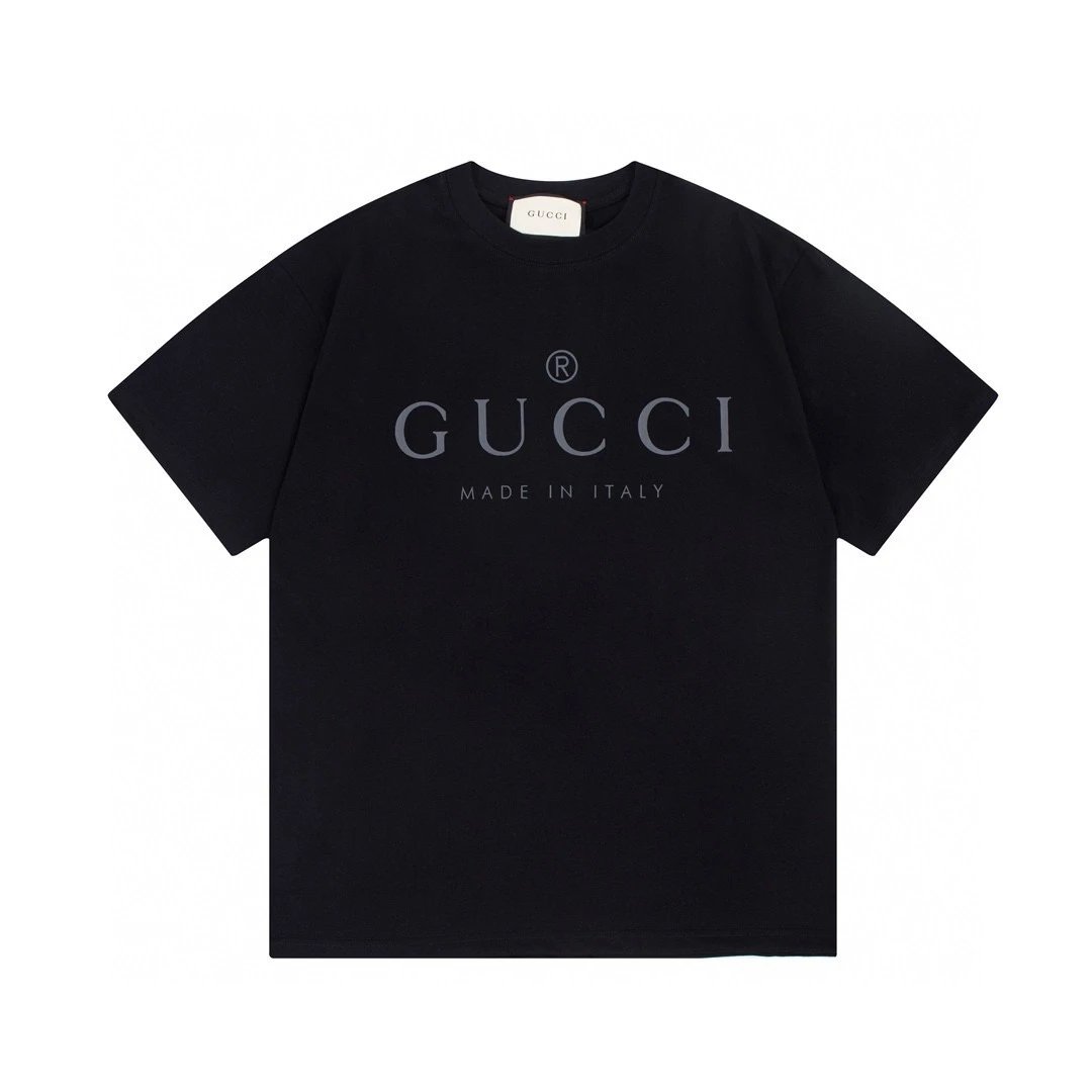 Gucci Made In Italy Logo Tee Black