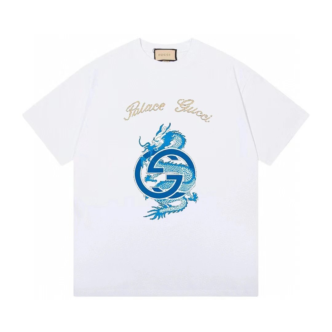 Palace Gucci Dragon GG Logo Tee White