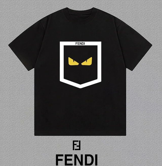 Fendi T-Shirts Short-Sleeve Graphic T-Shirt product detail image 8