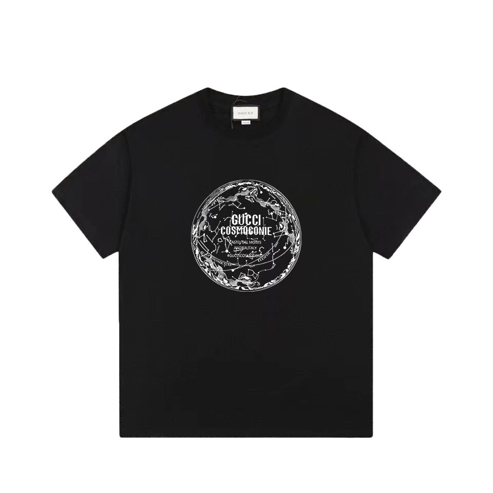 Gucci Cosmogonie Globe Print Tee Black