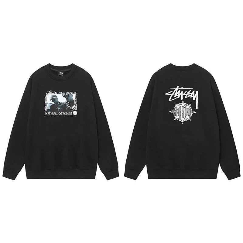 Stussy World Tour Cities Crewneck Sweatshirt Ash Grey