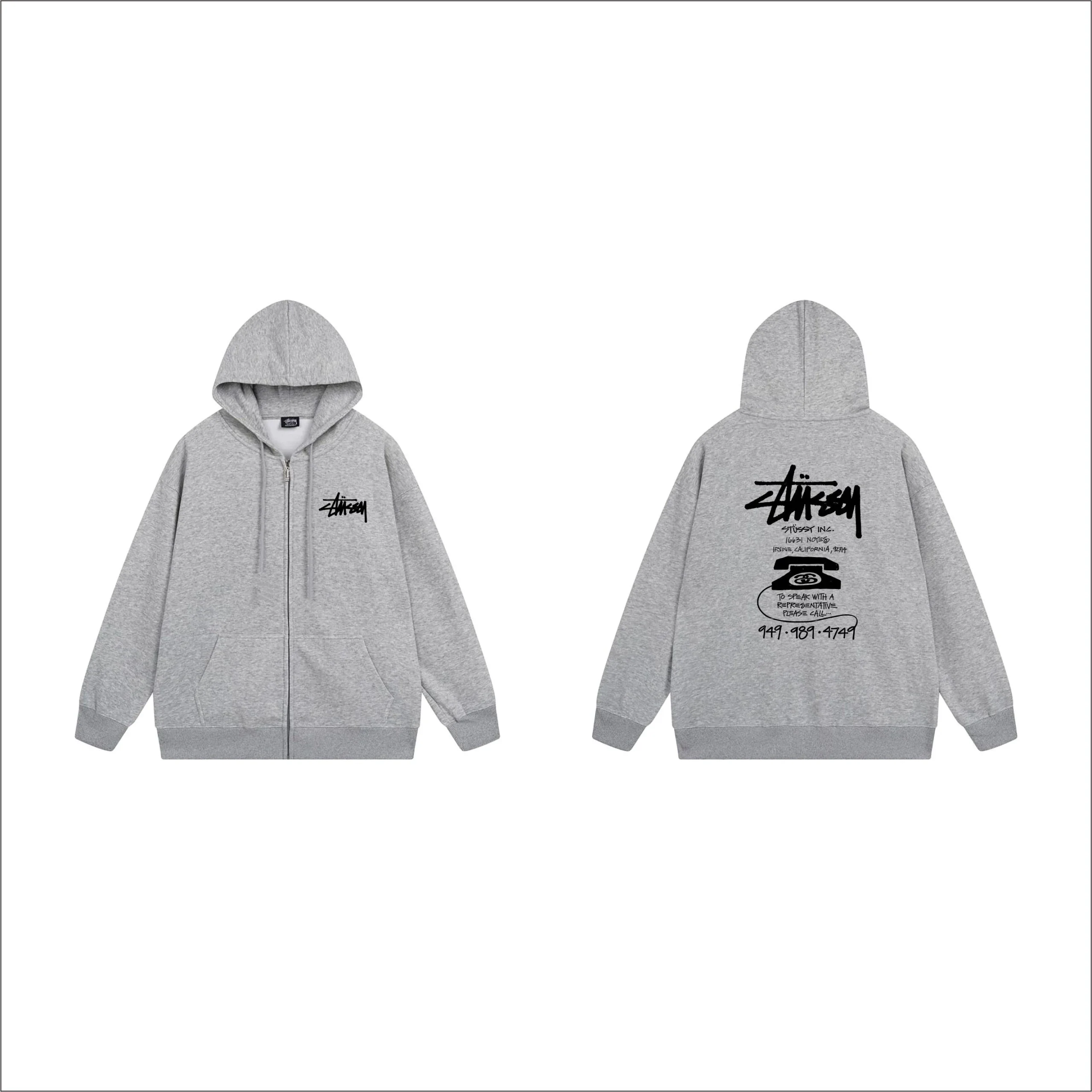 Stussy Sudadera con Cremallera 755
