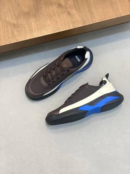 Hugo Boss BOSS Sportive Brown Blue White Sneakers - 1