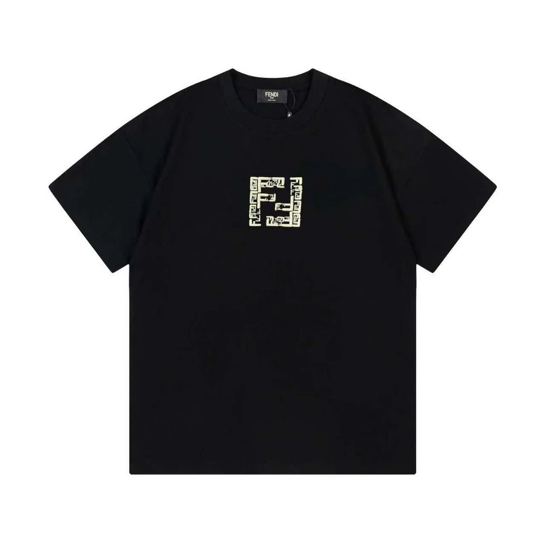 Fendi FF Double F Logo Tee Black
