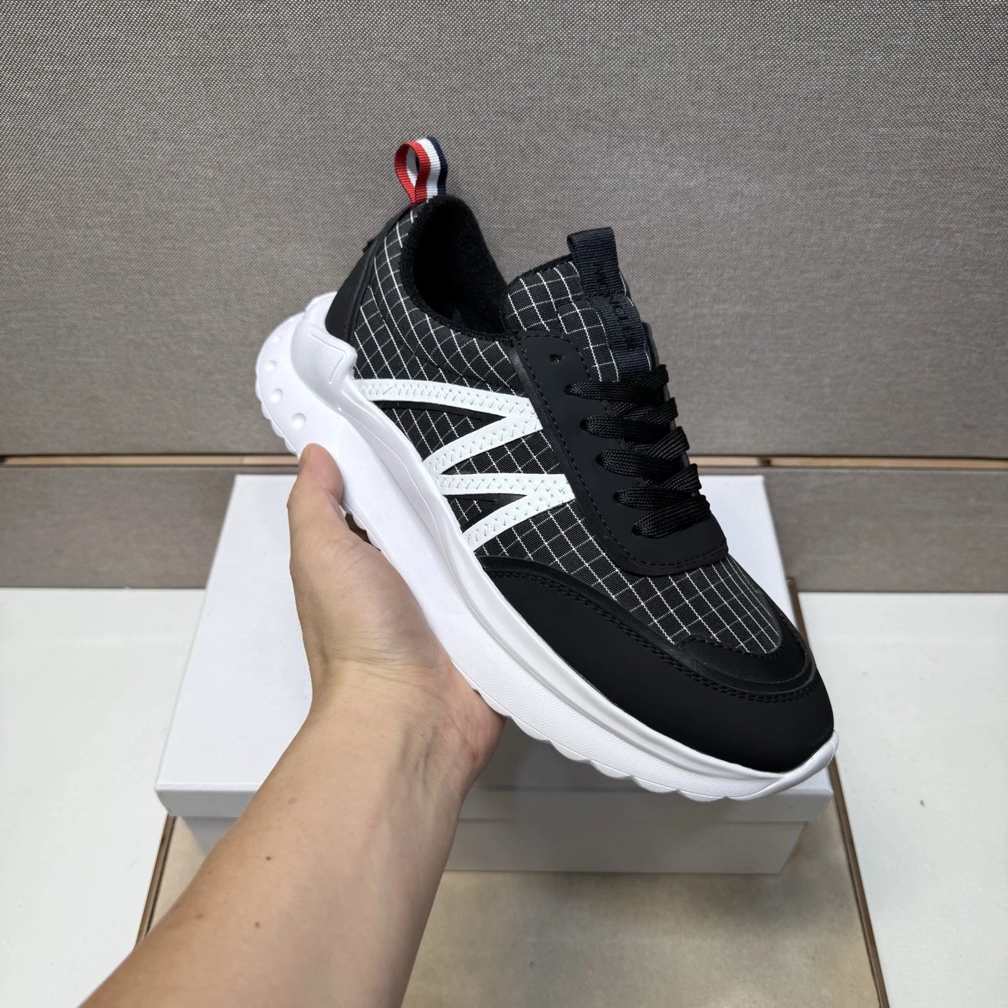 Moncler Trak White Mesh Sneakers Chunky Sneakers - 9