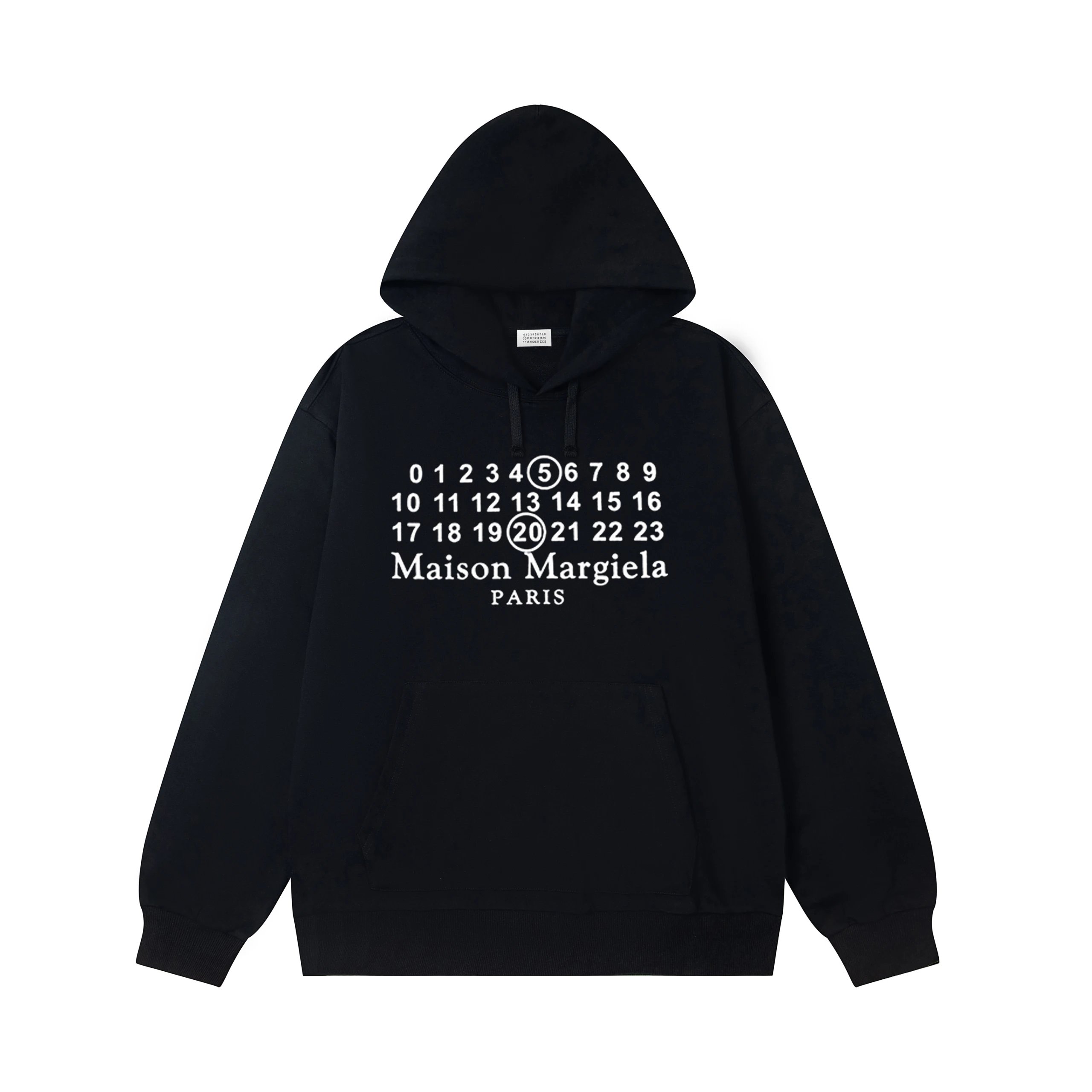Off-White Numeric Tape Hoodie Black - 4